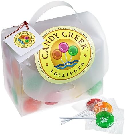 Cheerful Lunch Box Filled with 1 lb of Candy Creek Lollipops