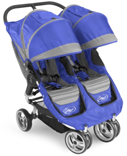Baby Jogger City Mini Double Stroller - Blue/Grey