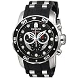 Invicta Men's 6977 Pro Diver Collection Chronograph Black Dial Black Polyurethane Watch