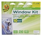 Duck 1163221 62-Inch by 420-Inch 10-Window Shrink Film Window Insulator Kit