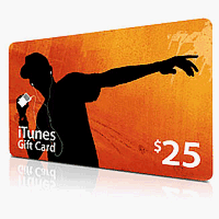 Electronics: Apple iTunes Music Card 25.00 Prepaid