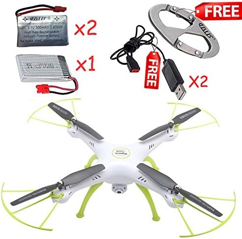 eBus® X5HW Syma RC Gyro Helicopter FPV 2.4Ghz Headless Wifi UFO Quadcopter RTF Hover Drones (White)