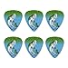 Bass Fish Jumping out of Water Fishing Novelty Guitar Picks Medium Gauge - Set of 6