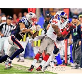  Mario Manningham - game-saving catch Super Bowl XLVI NFL 8x10 Photo (New York Giants)