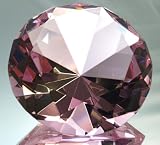 51td0wxlC6L. SL160  Romantic Pink 100mm Crystal Diamond Jewel Paperweight   Perfect Valentines Gift