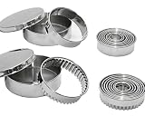 Review De Buyer  / De Buyer, Sainless Steel, Box of 9 Fluted Cutters, 3-11cm