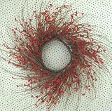 Wreath Twig & Pip Berry Red Country Rustic 16