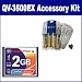 Casio Exilim QV-3500EX Digital Camera Accessory Kit includes: T44654 Memory Card, SB257 Charger