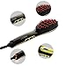 Hair Straightener Brush, TOSHENG Professional Electric Ceramic Heating Hair Straightening Styling Comb for Women Anti-Scald and Anti-Static (Black)