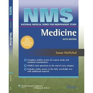 Click here to buy NMS Medicine (National Medical Series for Independent Study) by Susan Wolfsthal.