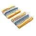 PIXNOR 1/4W Resistor Kit 56 Values x 20pcs =1120pcs (1ohm-10Mohm) Metal Film Resistors Assortment