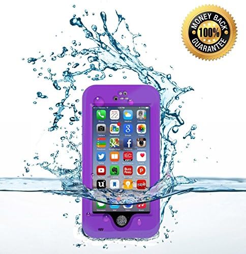 Engadget Zone ***January 5th Model UPDATE***Waterproof Shockproof Dirtproof Snowproof Triple Layer Kick-Stand Armor Case Cover For iPhone 6 Plus 5.5" (Purple)