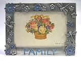 64 'Family' Flowers & Dragonflies - Blue Epoxy Accents