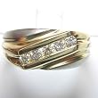 14K Two-Tone Gold Diamond Man's Ring