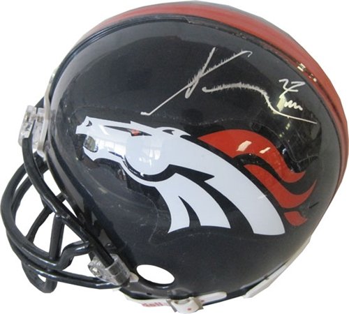 Knowshon Moreno Autographed/Hand Signed Denver Broncos Mini Helmet