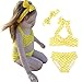 EITC Cute Little Girls Polka Dots Bow Bikini Set Swimsuit Bathing Suit Beachwear