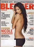 Nov 2007 *BLENDER* Music Magazine (Single Issue) Featuring, Undressed for Success NICOLE SCHERZINGER