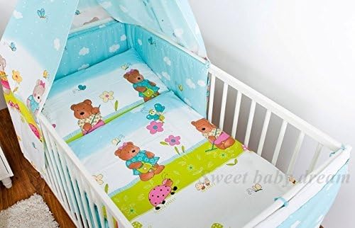 4 Piece Baby / Nursery / Bedding * Duvet Cover * Pillowcase * Bumper * Sheet * 100%cotton ***