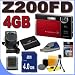 Fujifilm Finepix Z200FD Black & Red 10.0MP 5x Optical Zoom Digital Camera Fuji 15830955 4GB SDHC Memory Card Plus MORE BigVALUEInc Saver Accessory Bundle