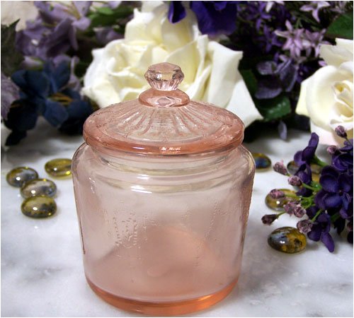Pink Biscuit Jar