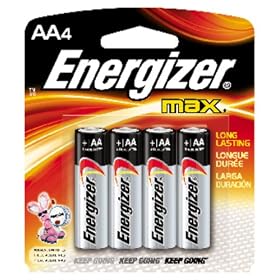 Energizer Max AA Batteries, 4-Count