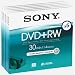 Sony 8cm DVD+RW 1.4GB single sided 30 min camcorder discs - Pack 5