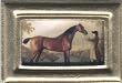 Dollhouse Artwork Artisan Framed Print of an Equestrian Painting