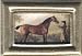 Dollhouse Artwork Artisan Framed Print of an Equestrian Painting