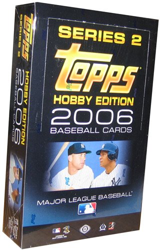 2006 Topps Baseball Cards Series 2 Unopened Hobby Box (36 packs/box, 10 cards/pack)- Randomly inserted autographs, memorabilia cards, plus Mickey Mantle Insert Cards In Every Box