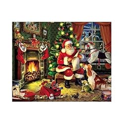 Checking It Twice 1000 pc Christmas Santa Jigsaw Puzzle by White Mountain