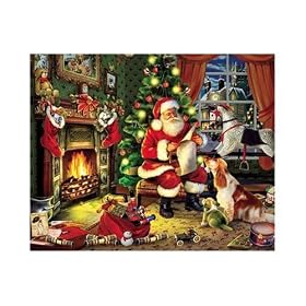 White Mountain Checking It Twice 1000 Piece Jigsaw Puzzle by White Mountain Puzzles