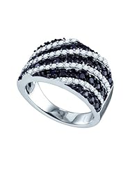 1.23CTW BLACK DIAMOND FASHION BAND
