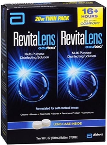 RevitaLens Ocutec Multi-Purpose Disinfecting Solution,Twin Pack, 20 oz (Pack of 12)
