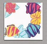 Linen Like Paper Dinner Napkins - Tropical Aquarium