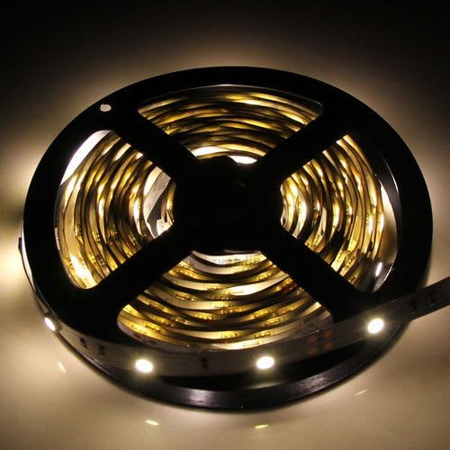 5M 16.4Ft Warm White 5050 LED SMD Flexible Light Strip Lamp 150 LEDs DC 12V