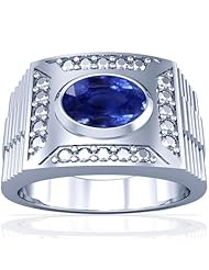 Platinum Oval Cut Blue Sapphire Solitaire Ring (GIA Certificate)