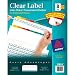 Avery Index Maker Clear Label Dividers, Easy Apply Label Strip, 8-Tab, Multi-Color, 25 Sets (11424) 