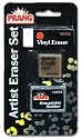 Dixon Prang Artist Eraser Set, Includes One Each Vinyl, Kraft, and Kneaded Eraser, 3-Pack (90840)