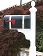 White PVC Mailbox Post MB-2 [CAPITOL CITY LUMBER]