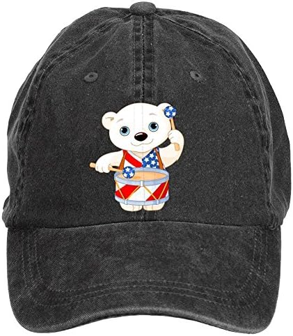Osmebse Polar Bear Celebrating Baseball Washed Cap