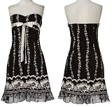 TWO OF US Stretch Cotton Strapless Dress