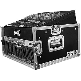 Road Ready RRM4U 10U Slant Mixer Rack and 4U Vertical Rack System by 