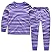 CNBABY Toddler Boys Striped 2 Piece Pajama Set 100% Cotton (1-8Years)