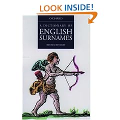 A Dictionary of English Surnames
