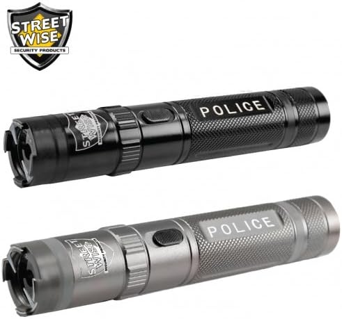 Streetwise Police Force 8,500,000 Tactical Stun Flashlight Available in Black or Gun Metal