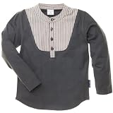 POLARN O. PYRET DENIM TUXEDO TOP  – 3-4 years/Slate