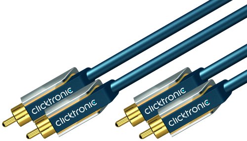 Clicktronic Advanced Stereo Audiokabel (2x Cinch-Stecker/2x Cinch-Stecker) 20 m Preisvergleich