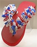 HipFlops Red, White & Blue Wedge