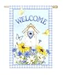 Wildflowers & Butterflies Silk Reflections Regular Size Flag