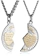 Sterling Silver and Stainless Steel Mizpah Medal, 20 & 24